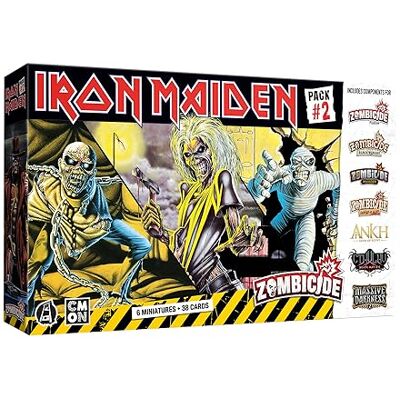 CMON Zombicide Iron Maiden Character Pack #2 – Set von Iron Maiden Miniaturen, kompatibel mit Zombicide 2nd Edition, ab 14 Jahren, 1–6 Spieler, 60 Minuten Spielzeit, hergestellt von CMON Zombicide Iron Maiden Character Pack #2 – Set von Iron Maiden Miniaturen, kompatibel mit Zombicide 2nd Edition, ab 14 Jahren, 1–6 Spieler, 60 Minuten Spielzeit, hergestellt von