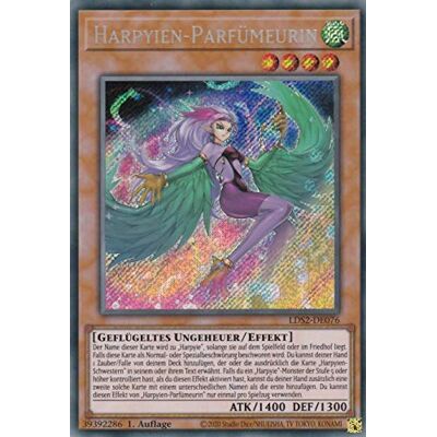 TCG LDS2-DE076 Harpyien-Parfümeurin Secret Rare DE im Set mit Ultrapro Toploader Yugioh TCG LDS2-DE076 Harpyien-Parfümeurin Secret Rare DE im Set mit Ultrapro Toploader Yugioh