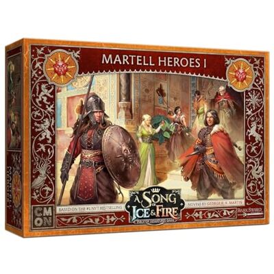 CMON A Song of Ice and Fire Tisch-Miniatur-Spiel Martell Heroes I Box-Set, Strategiespiel für Teenager und Erwachsene, ab 14 Jahren, 2 Spieler, durchschnittliche Spielzeit 45–60 Minuten, Mehrfarbig CMON A Song of Ice and Fire Tisch-Miniatur-Spiel Martell Heroes I Box-Set, Strategiespiel für Teenager und Erwachsene, ab 14 Jahren, 2 Spieler, durchschnittliche Spielzeit 45–60 Minuten, Mehrfarbig