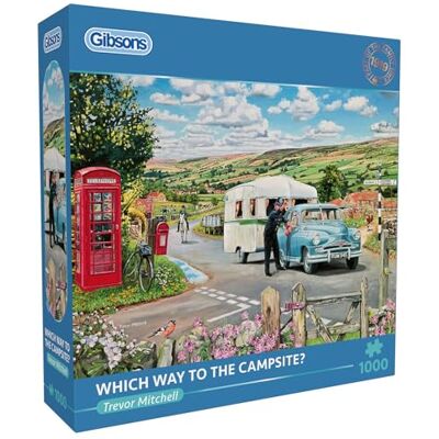 Gibsons Puzzle Which Way to the Campsite 1000 Teile Karton Gibsons Puzzle Which Way to the Campsite 1000 Teile Karton