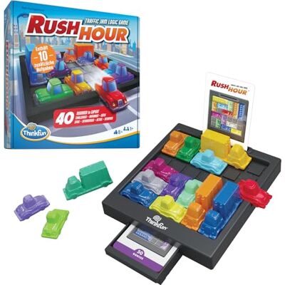 ThinkFun Rush Hour Logikspiel ab 8 Jahre, Denkspiel für 1 Spieler Amazon Sonderedition, Spiel zum Gehirnjogging, Knobelspiel für Kinder und Erwachsene, Geschenk für Jungen und Mädchen ThinkFun Rush Hour Logikspiel ab 8 Jahre, Denkspiel für 1 Spieler Amazon Sonderedition, Spiel zum Gehirnjogging, Knobelspiel für Kinder und Erwachsene, Geschenk für Jungen und Mädchen