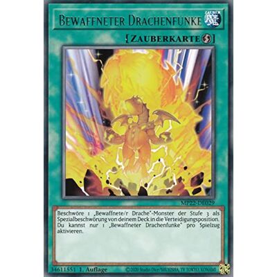 TCG Bewaffneter Drachenfunke Rare Deutsch 1. Auflage Yugioh Sammlerkartei Trading Card Kartenspiel TCG Bewaffneter Drachenfunke Rare Deutsch 1. Auflage Yugioh Sammlerkartei Trading Card Kartenspiel
