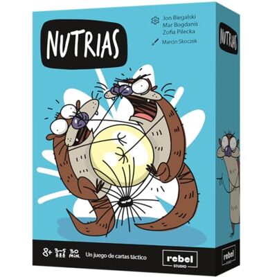 Asmodee Nutrias, Taktisches Kartenspiel für 3 bis 5 Spieler, Strategiespiel ab 8 Jahren mit Spielen von ca. 20 Minuten, lustiges Spiel mit Ottern für die ganze Familie, Spanisch Asmodee Nutrias, Taktisches Kartenspiel für 3 bis 5 Spieler, Strategiespiel ab 8 Jahren mit Spielen von ca. 20 Minuten, lustiges Spiel mit Ottern für die ganze Familie, Spanisch