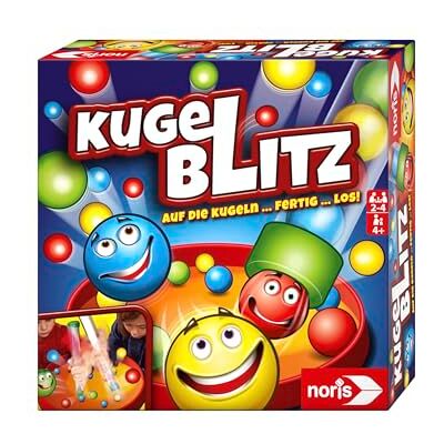 noris 606064480 Kugelblitz, das blitzschnelle Actionspiel mit Lerneffekt in verschiedenen Spielvarianten, ab 4 Jahren noris 606064480 Kugelblitz, das blitzschnelle Actionspiel mit Lerneffekt in verschiedenen Spielvarianten, ab 4 Jahren