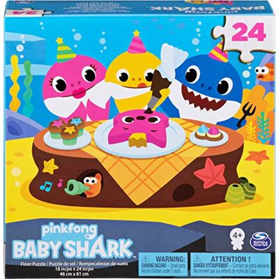 Spin Master Cardinal Games 6053614 24pc Floor Puzzle Baby Shark Bodenpuzzle, 24 Teile, Mehrfarbig Spin Master Cardinal Games 6053614 24pc Floor Puzzle Baby Shark Bodenpuzzle, 24 Teile, Mehrfarbig