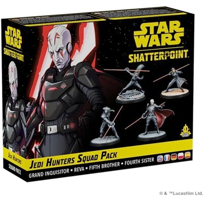 Atomic Asmodee, Star Wars: Shatterpoint – Jedi Hunters, Squad Pack, Tabletop Tactical miniatures game in the Star Wars universe for 2 players, 90-120 minutes, strategy game for ages 14+, multilingual Atomic Asmodee, Star Wars: Shatterpoint – Jedi Hunters, Squad Pack, Tabletop Tactical miniatures game in the Star Wars universe for 2 players, 90-120 minutes, strategy game for ages 14+, multilingual