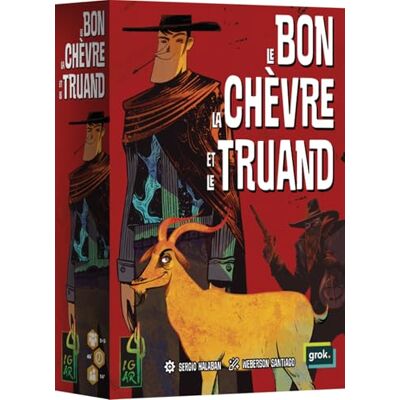 Asmodee Igiari – Le Bon La Chevre et Le Truand – Gesellschaftsspiele – Karten- und Bluff-Spiel ab 14 Jahren – 2 bis 5 Spieler – 45 Minuten – französische Version Asmodee Igiari – Le Bon La Chevre et Le Truand – Gesellschaftsspiele – Karten- und Bluff-Spiel ab 14 Jahren – 2 bis 5 Spieler – 45 Minuten – französische Version