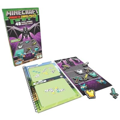 ThinkFun Minecraft Magnetisches Reise-Puzzle, Herausforderung, Logik-Gehirnspiel und Mint-Spielzeug für Kinder ab 8 Jahren, Geschenke für Jungen und Mädchen ThinkFun Minecraft Magnetisches Reise-Puzzle, Herausforderung, Logik-Gehirnspiel und Mint-Spielzeug für Kinder ab 8 Jahren, Geschenke für Jungen und Mädchen
