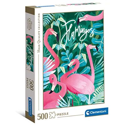 Clementoni 35101 Fantastic Animals Flamingos – Puzzle 500 Teile ab 9 Jahren, buntes Erwachsenenpuzzle mit kräftigen Farben, Geschicklichkeitsspiel für die ganze Familie, schöne Geschenkidee Clementoni 35101 Fantastic Animals Flamingos – Puzzle 500 Teile ab 9 Jahren, buntes Erwachsenenpuzzle mit kräftigen Farben, Geschicklichkeitsspiel für die ganze Familie, schöne Geschenkidee