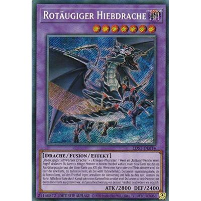 TCG LDS1-DE014 Rotäugiger Hiebdrache Secret Rare Deutsch 1. Auflage TCG LDS1-DE014 Rotäugiger Hiebdrache Secret Rare Deutsch 1. Auflage