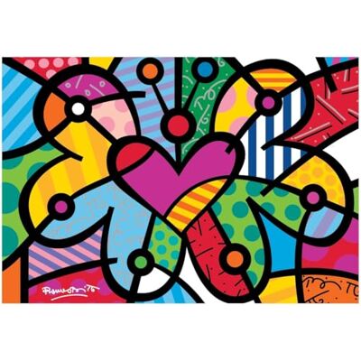 Bluebird Puzzle 2000 Teile Romero Britto Heart Butterfly Bluebird Puzzle 2000 Teile Romero Britto Heart Butterfly
