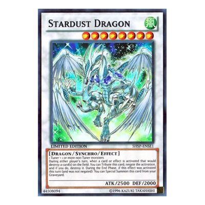 Yu-Gi-Oh! Sternenstaubdrache Super Rare Sammlerkarte, 1 Stück, 2016, Trading Card Game, Collectible Card, Sternen-Thema Yu-Gi-Oh! Sternenstaubdrache Super Rare Sammlerkarte, 1 Stück, 2016, Trading Card Game, Collectible Card, Sternen-Thema