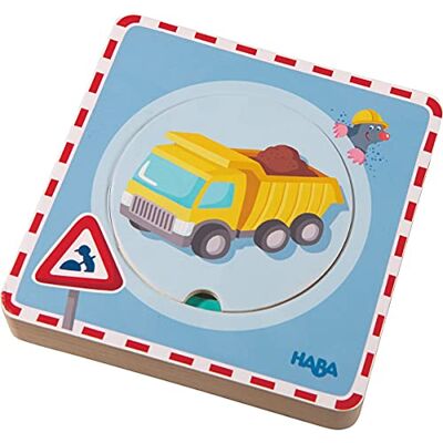 HABA 301648 Holzpuzzle "Baustellen-Spaß HABA 301648 Holzpuzzle "Baustellen-Spaß