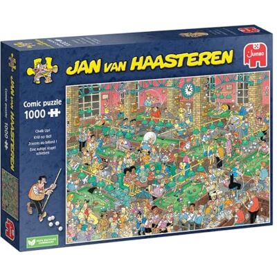 Jumbo Jan Van Haasteren Chalk Up! (1000 Stück) (JUM0054) Eine ruhige Kugel schieben! Jumbo Jan Van Haasteren Chalk Up! (1000 Stück) (JUM0054) Eine ruhige Kugel schieben!