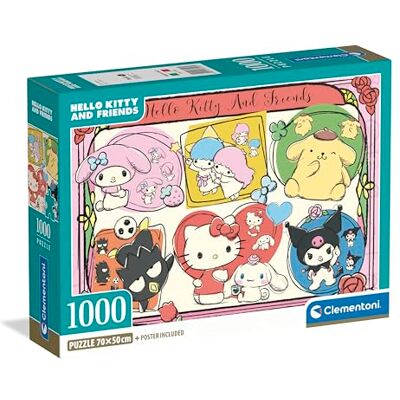 Clementoni Hello Kitty Puzzle 1000 Teile Puzzle Erwachsene in 70 x 50 cm Puzzle Erwachsene anspruchsvoll von 37118 Clementoni Hello Kitty Puzzle 1000 Teile Puzzle Erwachsene in 70 x 50 cm Puzzle Erwachsene anspruchsvoll von 37118