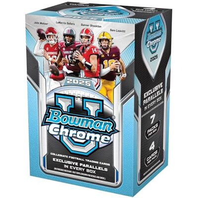 Topps 2025 Bowman University Chrome Football – Fabrikversiegelt – Vorteilsbox Topps 2025 Bowman University Chrome Football – Fabrikversiegelt – Vorteilsbox