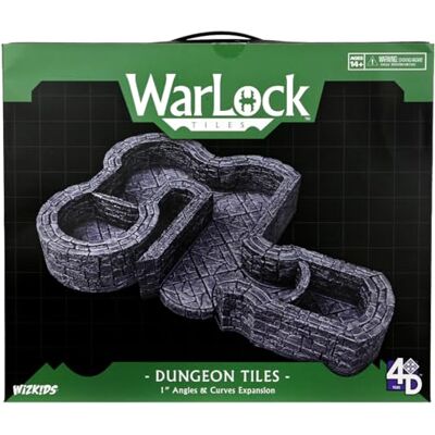 WizKids Warlock Tiles: Expansion Pack 1 in. Dungeon Angles & Curves WizKids Warlock Tiles: Expansion Pack 1 in. Dungeon Angles & Curves