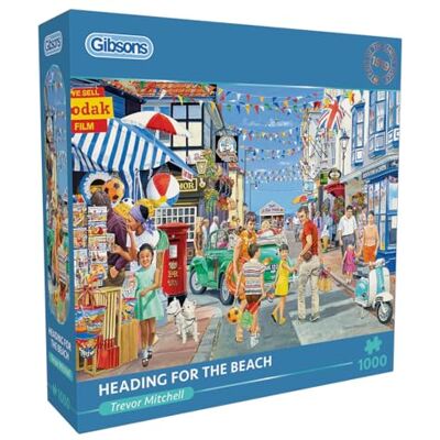 Gibsons Puzzle Auf dem Weg zum Strand 1000 Teile Strandmotiv Gibsons Puzzle Auf dem Weg zum Strand 1000 Teile Strandmotiv