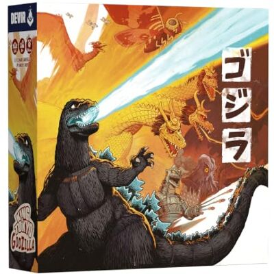 Devir King of Tokyo Godzilla, Strategie-Brettspiel und Würfel zum Thema Kaiju Monster, Sammler-Edition mit Power Up Erweiterung, für 2 bis 6 Spieler, spanische Version Devir King of Tokyo Godzilla, Strategie-Brettspiel und Würfel zum Thema Kaiju Monster, Sammler-Edition mit Power Up Erweiterung, für 2 bis 6 Spieler, spanische Version