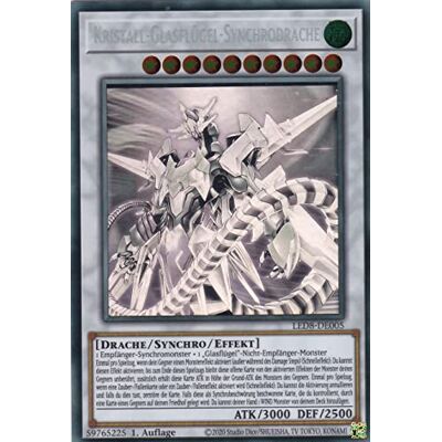 Konami Kristall-Glasflügel-Synchrodrache Ghost Rare Deutsch 1. Auflage Konami Kristall-Glasflügel-Synchrodrache Ghost Rare Deutsch 1. Auflage
