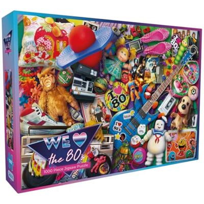 Gibsons Puzzle We Love The 80s 1000 Teile Retro Puzzle Erwachsene Gibsons Puzzle We Love The 80s 1000 Teile Retro Puzzle Erwachsene