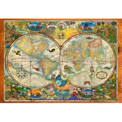 Grafika Puzzle 1000 Teile Karte der Kreaturen der Erde Grafika Puzzle 1000 Teile Karte der Kreaturen der Erde