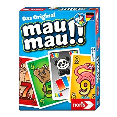 noris 606261972 Mau Mau Tiere, das weltbekannte Kartenspiel mit einem originellen Blatt, für 2 bis 6 Spieler ab 6 Jahren noris 606261972 Mau Mau Tiere, das weltbekannte Kartenspiel mit einem originellen Blatt, für 2 bis 6 Spieler ab 6 Jahren