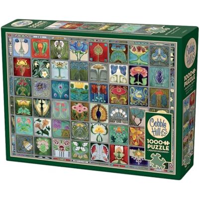 Cobble Hill / Outset Media Puzzle 1000 Teile – Art Nouveau Tiles Cobble Hill / Outset Media Puzzle 1000 Teile – Art Nouveau Tiles