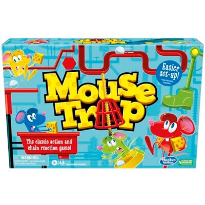 Hasbro Brettspiel für Kinder ab 6 Jahren, klassisches Kinderspiel für 2-4 Spieler, mit einfacherem Aufbau als vorherige Versionen, Mehrfarbig, Einheitsgröße Hasbro Brettspiel für Kinder ab 6 Jahren, klassisches Kinderspiel für 2-4 Spieler, mit einfacherem Aufbau als vorherige Versionen, Mehrfarbig, Einheitsgröße