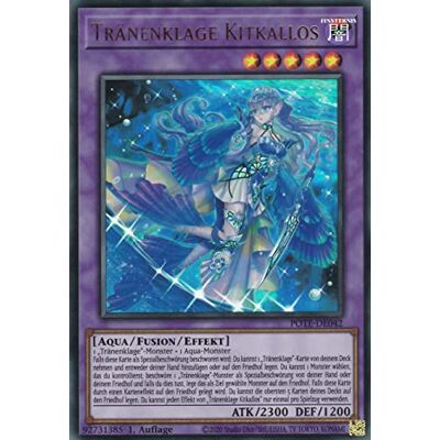 TCG POTE-DE042 Tränenklage Kitkallos Ultra Rare Deutsch 1. Auflage im Set mit Ultrapro Toploader Yugioh TCG POTE-DE042 Tränenklage Kitkallos Ultra Rare Deutsch 1. Auflage im Set mit Ultrapro Toploader Yugioh