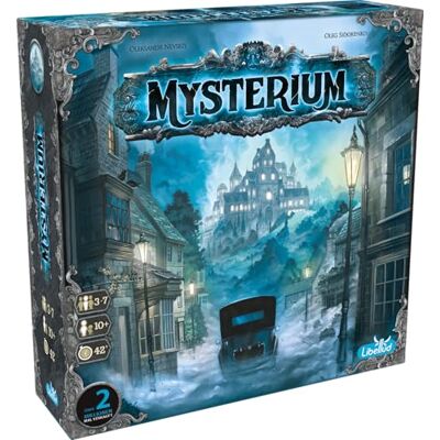 Libellud Asmodee, Mysterium (Refresh), Kommunikatives Familienspiel, Deutsch Kooperatives Deduktions- und Ermittlungsspiel mit Mystery-Thema für 3-7 Spieler, 42 Minuten, Gesellschaftsspiel ab 10 Jahren Libellud Asmodee, Mysterium (Refresh), Kommunikatives Familienspiel, Deutsch Kooperatives Deduktions- und Ermittlungsspiel mit Mystery-Thema für 3-7 Spieler, 42 Minuten, Gesellschaftsspiel ab 10 Jahren