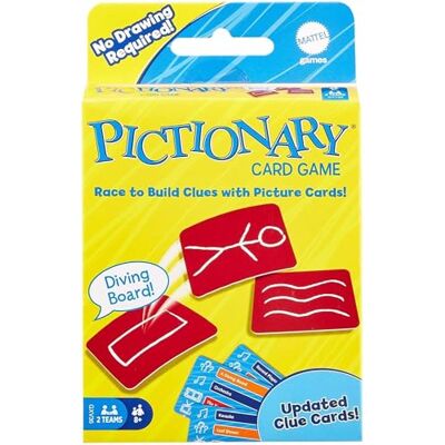Mattel Pictionary Kartenspiel, EIN tolles Geschenk für Kinder, Familie oder Erwachsene, 8 Jahre und älter. Mattel Pictionary Kartenspiel, EIN tolles Geschenk für Kinder, Familie oder Erwachsene, 8 Jahre und älter.