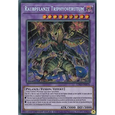 TCG LDS3-DE076 Raubpflanze Triphyoverutum Secret Rare Deutsch 1. Auflage im Set mit Ultrapro Toploader Yugioh TCG LDS3-DE076 Raubpflanze Triphyoverutum Secret Rare Deutsch 1. Auflage im Set mit Ultrapro Toploader Yugioh