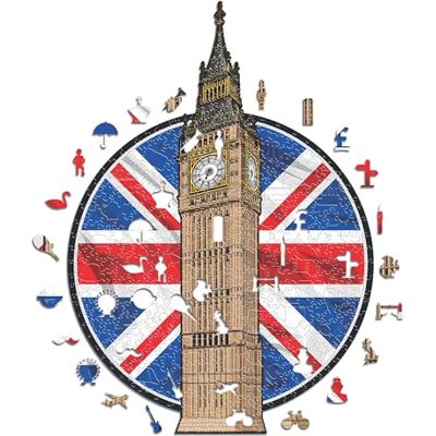 ICONIC-PUZZLES Big Ben - Denkmal Holz Puzzle S - Puzzle ICONIC-PUZZLES Big Ben - Denkmal Holz Puzzle S - Puzzle