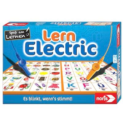 noris Lern Electric Lernspiel – Zuordnungsspiel mit Lichtsignal bei richtiger Antwort, 12 Bildtafeln, Batterie betrieben – pädagogisches Spielzeug Kinder ab 6 Jahren noris Lern Electric Lernspiel – Zuordnungsspiel mit Lichtsignal bei richtiger Antwort, 12 Bildtafeln, Batterie betrieben – pädagogisches Spielzeug Kinder ab 6 Jahren