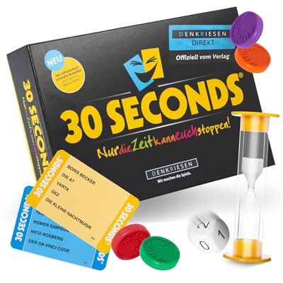 DENKRIESEN – 30 Seconds® Direkt Brettspiel ab 12 Jahren ab 3 Spieler Ratespiel für Familien Teamspiel für Partys Wort-Erklärspiel Gesellschaftsspiel für den nächsten Spieleabend DENKRIESEN – 30 Seconds® Direkt Brettspiel ab 12 Jahren ab 3 Spieler Ratespiel für Familien Teamspiel für Partys Wort-Erklärspiel Gesellschaftsspiel für den nächsten Spieleabend