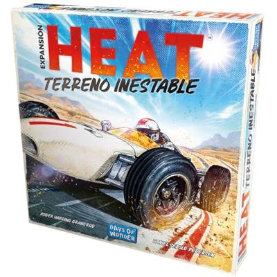 Asmodee Heat: Unstabiles Gelände, Erweiterung des Rennspiels, Brettspiel, ab 10 Jahren, für 1 bis 7 Spieler, 30-60 Minuten pro Spiel, Spanisch Asmodee Heat: Unstabiles Gelände, Erweiterung des Rennspiels, Brettspiel, ab 10 Jahren, für 1 bis 7 Spieler, 30-60 Minuten pro Spiel, Spanisch
