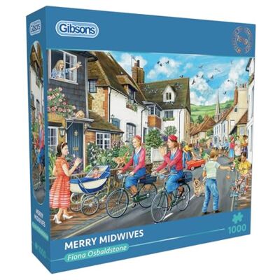 Gibsons Puzzle Merry Midwives 1000 Teile Nostalgie Erwachsene Gibsons Puzzle Merry Midwives 1000 Teile Nostalgie Erwachsene