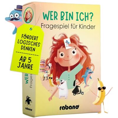 ART Rabano Wer Bin Ich Spiel Kinder ab 4 Spiel für Kinder Familien-Spiel Rabano Wer Bin ich? Spiel für Kinder I Lernspiel & Geschenk für Mädchen & Junge I Spiele ab 4, 5, 6, 7, 8, 9 Jahre ART Rabano Wer Bin Ich Spiel Kinder ab 4 Spiel für Kinder Familien-Spiel Rabano Wer Bin ich? Spiel für Kinder I Lernspiel & Geschenk für Mädchen & Junge I Spiele ab 4, 5, 6, 7, 8, 9 Jahre