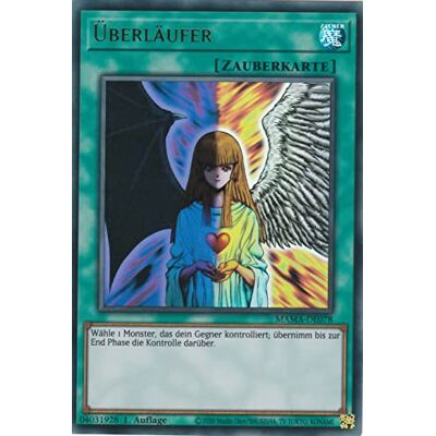 TCG MAMA-DE078 Überläufer Ultra Rare Deutsch 1. Auflage im Set mit Ultrapro Toploader Yugioh TCG MAMA-DE078 Überläufer Ultra Rare Deutsch 1. Auflage im Set mit Ultrapro Toploader Yugioh