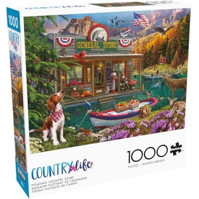 Buffalo Games Lena – Country Life – Floating Country Store – 1000-teiliges Puzzle für Erwachsene – herausforderndes Puzzle perfekt für Spieleabende – Fertige Größe ist 26,75 x 19,75 cm Buffalo Games Lena – Country Life – Floating Country Store – 1000-teiliges Puzzle für Erwachsene – herausforderndes Puzzle perfekt für Spieleabende – Fertige Größe ist 26,75 x 19,75 cm