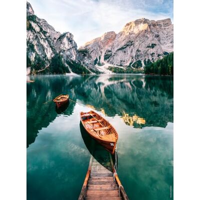 NATHAN Puzzle 500 Teile Die Boote am Pragser Wildsee, Italien Erwachsene und Kinder ab 12 Jahren Hochwertiges Puzzle Kollektion Evasion 12000957 NATHAN Puzzle 500 Teile Die Boote am Pragser Wildsee, Italien Erwachsene und Kinder ab 12 Jahren Hochwertiges Puzzle Kollektion Evasion 12000957