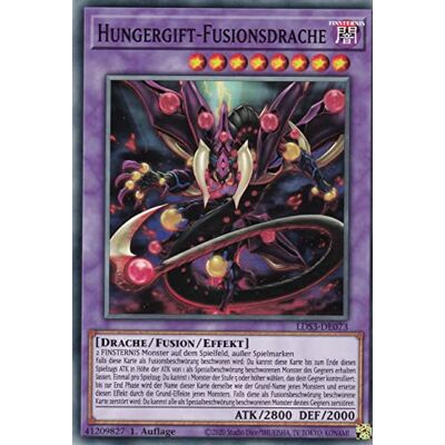 TCG LDS3-DE073 Hungergift-Fusionsdrache Common Deutsch 1. Auflage im Set mit Ultrapro Toploader Yugioh TCG LDS3-DE073 Hungergift-Fusionsdrache Common Deutsch 1. Auflage im Set mit Ultrapro Toploader Yugioh