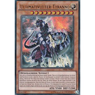 Konami SR04-DE001 Ultimativleiter-Tyranno Ultra Rare DE im Set mit Ultrapro Toploader Yugioh Konami SR04-DE001 Ultimativleiter-Tyranno Ultra Rare DE im Set mit Ultrapro Toploader Yugioh