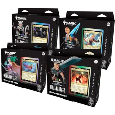 Magic: The Gathering Final Fantasy Commander Deck - Set Of 4 Magic: The Gathering Final Fantasy Commander Deck - Set Of 4
