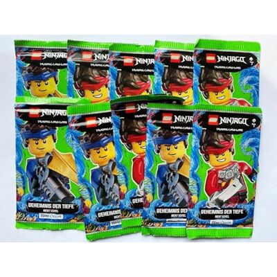 Lego 10x Booster Pack Ninjago Trading Card Game Geheimnis der Tiefe Next Level Blue Ocean Sammelkartenspiel 50 Karten verpackt Tüte Lego 10x Booster Pack Ninjago Trading Card Game Geheimnis der Tiefe Next Level Blue Ocean Sammelkartenspiel 50 Karten verpackt Tüte