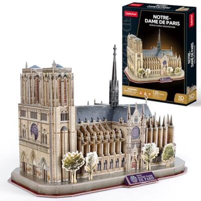 CubicFun 3D Puzzles National Geographic Architecture Building Model Kit for Adults Kids, 3D France Notre Dame De Paris Jigsaw City Puzzle 128 Pieces CubicFun 3D Puzzles National Geographic Architecture Building Model Kit for Adults Kids, 3D France Notre Dame De Paris Jigsaw City Puzzle 128 Pieces
