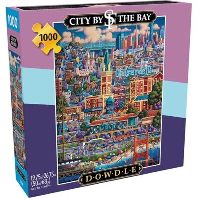 Buffalo Games Dowdle – City by The Bay – 1000-teiliges Puzzle für Erwachsene, herausforderndes Puzzle, perfekt für Spieleabende – Fertige Größe 26,75 x 19,75 cm Buffalo Games Dowdle – City by The Bay – 1000-teiliges Puzzle für Erwachsene, herausforderndes Puzzle, perfekt für Spieleabende – Fertige Größe 26,75 x 19,75 cm