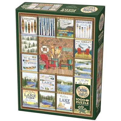 Cobble Hill 3803276 Lake Country, 1000 Teile Puzzle, inkl. Puzzleposter, für Erwachsene und Kinder ab 12 Jahren, Entspannung, Collage Cobble Hill 3803276 Lake Country, 1000 Teile Puzzle, inkl. Puzzleposter, für Erwachsene und Kinder ab 12 Jahren, Entspannung, Collage