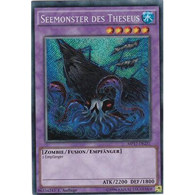 Konami MP17-DE231 Seemonster des Theseus Secret Rare DE im Set mit Ultrapro Toploader Yugioh Konami MP17-DE231 Seemonster des Theseus Secret Rare DE im Set mit Ultrapro Toploader Yugioh